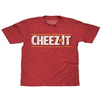 Tee Luv Мъже избледнял Cheez-it Snack Logo риза
