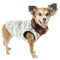 Pet Life ® Luxe 'Purrlage' Pelage Designer Fashion Cur Dog Coat