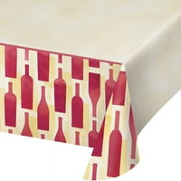 Творчески конвертиране на глътка тематична тематика Кръгла пластмасова покривка, един размер, капак на масата