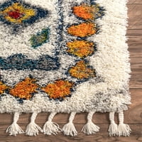нулум Линда Марокански шаг площ килим, 7 '10 10', мулти