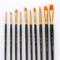 Southwit Wooden Paint Brush Trughing Tool Tool за акварелен масло акрилна живопис - черна творческа и изящна изработка издръжлива и практична