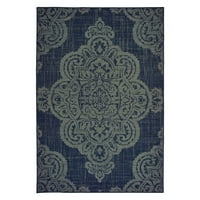 Avalon Home Mackinaw Center Medallion Indoor Outdoor Area Rug