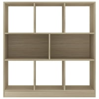 Книжен шкаф Sonoma Oak 38.4 x11.6 x39.4 Инженериран Woodbookcases и стоящи рафтове