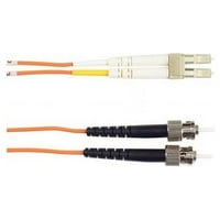 Black Bo om 62. Оптимов оптичен кабел с многомодни влакна - OFNR PVC, ST до LC, Orange