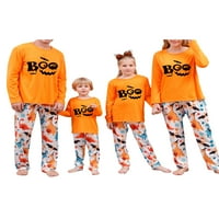 Gwiyeopda Хелоуин семейство Съвпада пижами комплект с дълъг ръкав върхове панталони Празник PJS Спално облекло на шезлонги