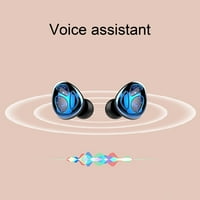 Culture D Безжични слушалки в ухо с ухо с намаляване на шума Bluetooth-съвместимо 5. Зареждане на бок игрални слушалки за мобилен телефон