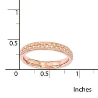 Стерлинг Сребро Розово злато позлатени шарени пръстен
