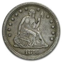1876-S Liberty Seaded Quarter XF