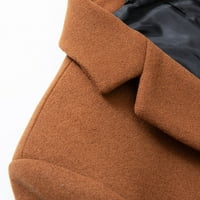 Giligiliso Mens 50%вълна, 50%полиестер яке за изходни дрехи Бизнес средна дълга вълнена палто Модна ревера топла мода зима