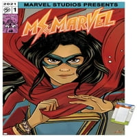 Marvel г -жа Marvel - Плакат за комична стена, 14.725 22.375