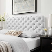 Modway Lizzy Tufted Twin Performance Velvet табло в бяло
