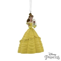 Hallmark Disney's Beauty and the Beast: Belle с омагьосани коледни орнаменти на Rose