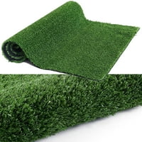GOASIS Lawn Artificial Grass Turf, изкуствена трева килим 8'x42 'за вътрешна градинска морава на открито