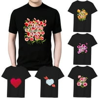 Тениска за романтика за възрастни за Свети Валентин Редовни ризи Редовни и големи размери