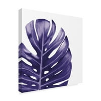 Изящно изкуство на търговска марка „Изявление Palms IV Indigo“ Canvas Art от Wellington Studio