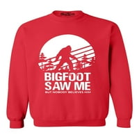 Shop4ever men's bigfoot ме видя, но никой не вярва в суичъра на Crewneck xx-голям червено