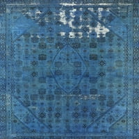 Ahgly Company Indoor Rectangle от средата на века съвременен синя бръшлян синя персийска зона килими, 2 '4'
