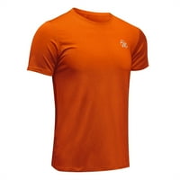 Мъжка спортна тениска, Дишаща хладна суха мрежа основен слой върхове къс ръкав бягане топ фитнес риза