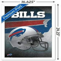 Buffalo Bills - Плакат за стена на шлем, 14.725 22.375