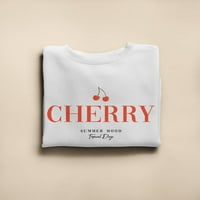 Cherry Summer Sweatshirt Жени -Image by Shutterstock, женски хх -голям