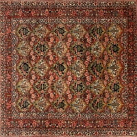 Ahgly Company Indoor Rectangle Traditional Saffron Red Persian Area Rugs, 2 '5'