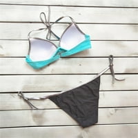 36DDD бански костюми плюс плажни дрехи Print Bikini Два разделени бански костюми Soild Women Size Swimsuit Support