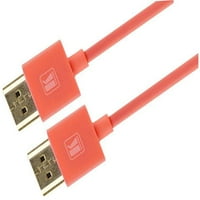 Премиум високоскоростен HDMI оловен ултра тънък гъвкав преднина, червено