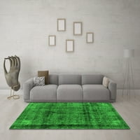 Ahgly Company Indoor Square Abstract Green Modern Area Rugs, 6 'квадрат