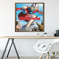 Възходът на Ultraman - Cover от Ale Ross Wall Poster, 22.375 34 в рамка
