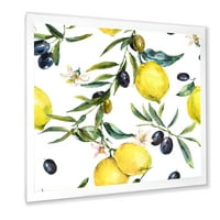 Дизайнарт 'маслинови и лимонови клонки'