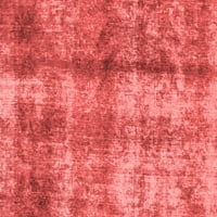Ahgly Company Machine Wareable Indoor Rectangle Abstract Red Modern Area Rugs, 2 '3'