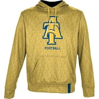 Мъжки просфера златна Северна Каролина A&T Aggies футболно име капка пуловер качулка