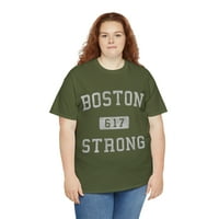 Бостън силен ретро униза графична тениска