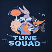Space Jam Buggs Bunny, Daffy Duck и Porky Pig Boys Единичен характер с къс ръкав, 4-7
