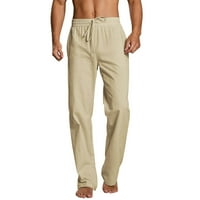 Дънки за мъже мъжки ежедневни твърди панталони къси пълни дължини прави панталон къси джобни джобни панталони панталони мъже ежедневни панталони khaki + xxl