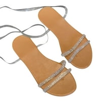Giligiliso Clearance сандали за жени дами плоски обувки Дами плажни сандали лято неплъзгащи причинно-следствени чехли
