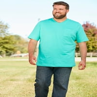 Мъжка голяма и висока свиваща се по-малко лека тениска с по-дълга дължина
