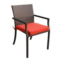 Cafe извити подредени столове възглавница, портокал