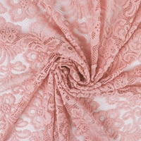 Рим Текстил полиестер шенилна дантела плат с цвете дизайн-бял