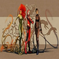 Poison Ivy, Harley Quinn, Catwoman - Платно или печат на стена Art