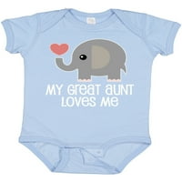 Мастически страхотна леля обича ме слон подарък бебе момче или бебе момиче боди