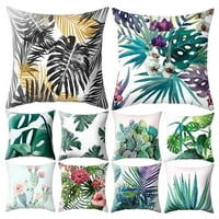 Taluosi Tropical Plant Leaf Cactus Throw Plows Case Cushion Cover Deva Bed Decor Decor