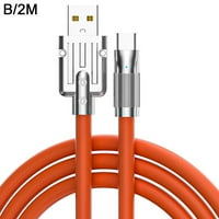120W 6A Супер бързо зареждащ кабел мобилен телефон Тип-C кабел 1M 2M` G7I3