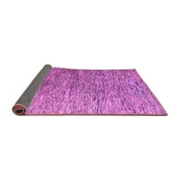 Ahgly Company Indoor Round Abstract Purple Modern Area Rugs, 6 'кръг