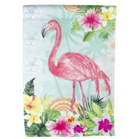 Тропически Фламинго Пролет Открит Градински Флаг 12.5 18