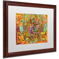 Търговска марка изобразително изкуство Име на марката платно изкуство от Джош Байер, бял мат, дървена рамка