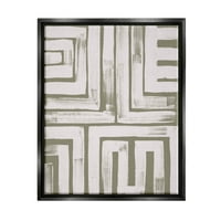 Ступел индустрии квадратна форма абстрактен модел графично изкуство струя черно плаваща рамка платно печат стена изкуство, дизайн от юни Ерика Вес