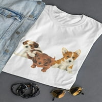 Три различни кученца тениска жени -Маг от Shutterstock, женска среда