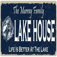 The Murray Family Lake House Sign Metal Fishing Cabin Decor 206180101123