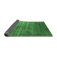 Ahgly Company Indoor Square Oriental Emerald Green Industrial Area Rugs, 6 'квадрат